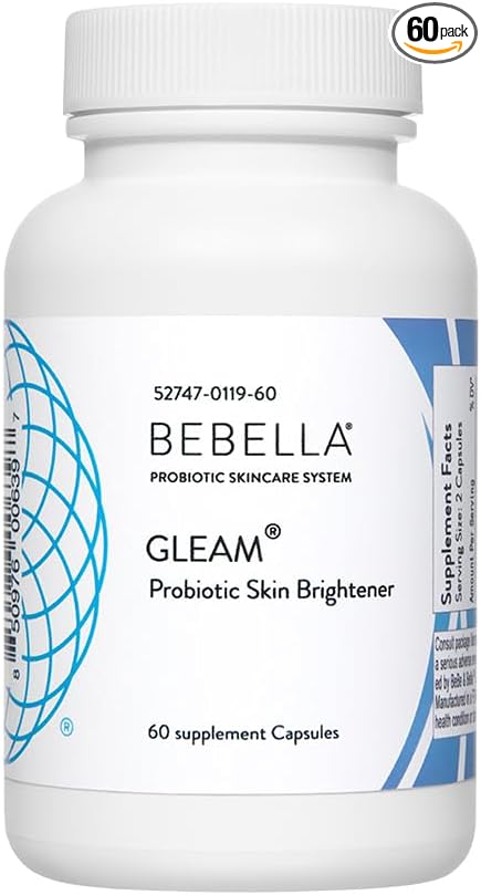 Bebella Gleam Probiotic Blend Skin Lightening 60 capsules