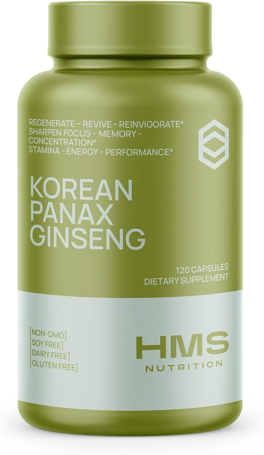 Certified Organic 2000mg Korean Red Panax 120 Vegan