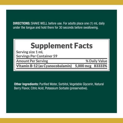 Nature's Bounty Vitamin B Complex Sublingual 2 oz 5)