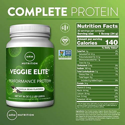 MRM Nutrition Veggie Elite Performance Protein 30 Servings