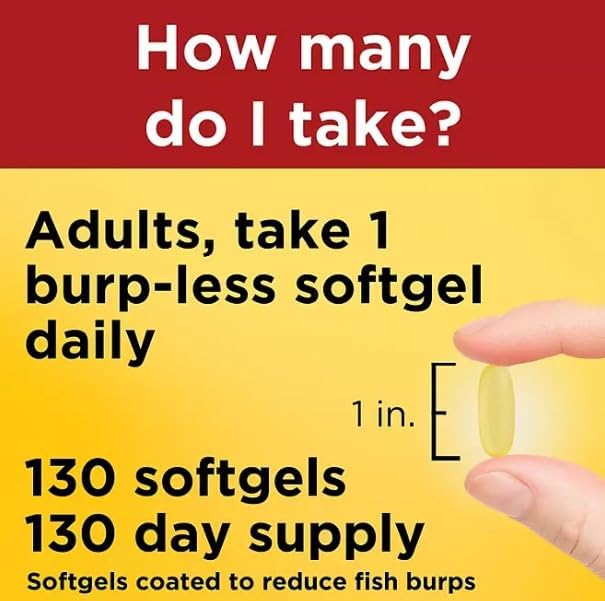 Burp-Less Ultra Omega 3 from Fish 1400 mg. (65 ct., 2pk.)