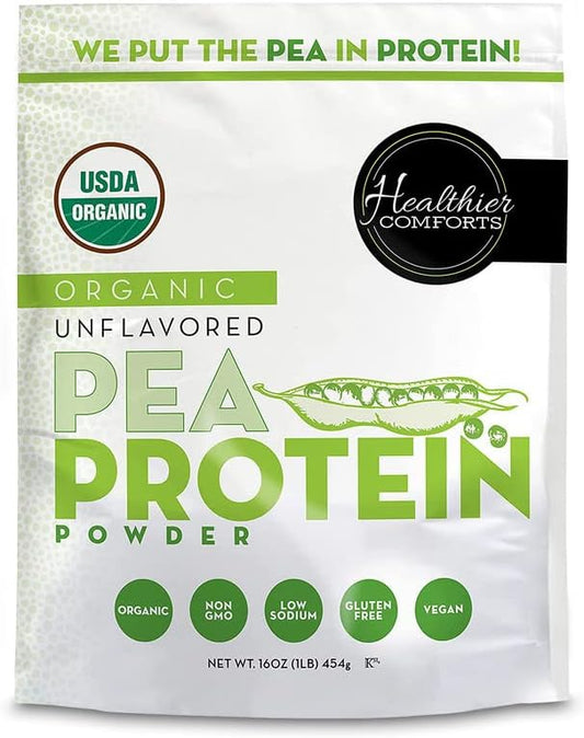 Pea Vegan Protein Powder w/Low Sodium 100% Plant 16oz