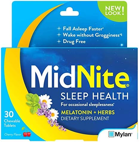 MidNite Natural Sleep Supplement, Chewable Tablets, 30 Count 2)