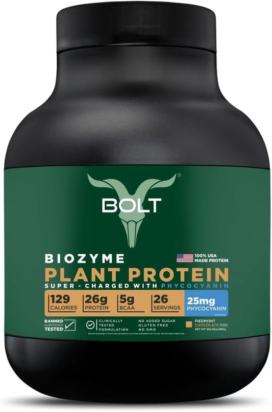 Bolt Biozyme Plant Protein 2Lb/32oz, 26 26 Servings