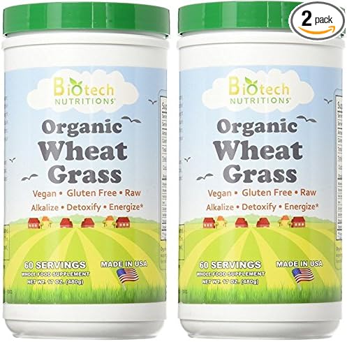 Wheat Grass, 120 Servings (2 x 17oz)