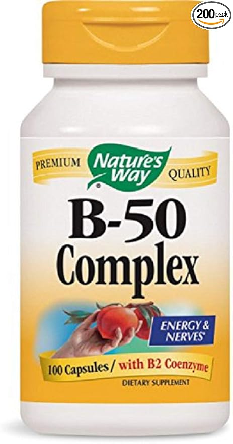 Nature's Way Vitamin B-50 Complex B2 Coenzyme, 100 Capsules 2)