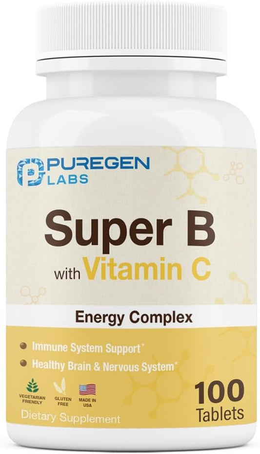 Puregen Labs Super B Energy Complex 100 Vegetarian