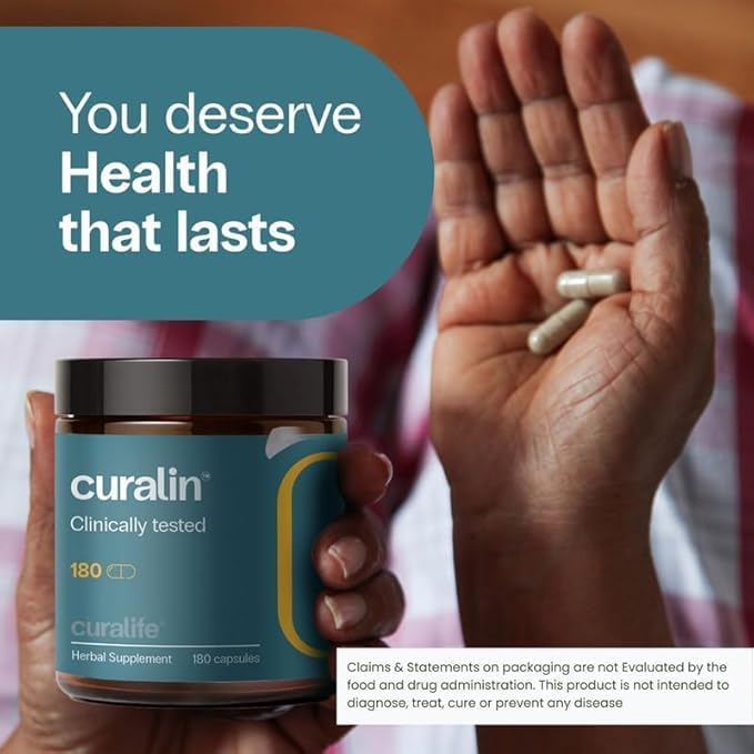 CuraLin - Supports Blood Sugar, Effective, and 100% Natural Supplement - 180 Capsules - 30 Day Supply - (New Packaging)