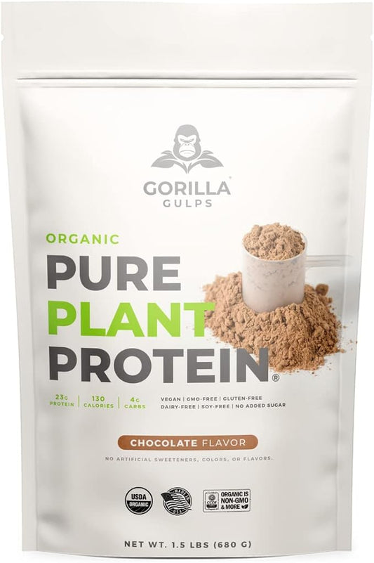 100% Organic Pure Plant Protein Powder 20 Servings