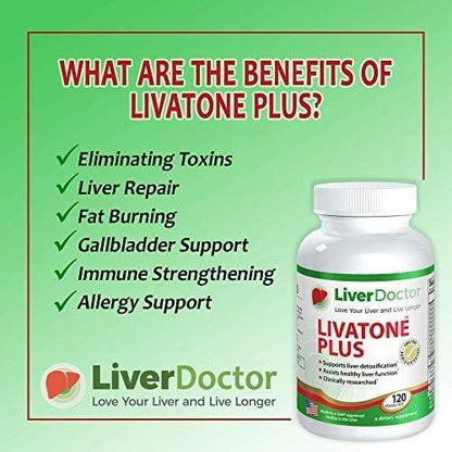 Plus Liver Detox Capsules Liver Cleanse (240 Count)