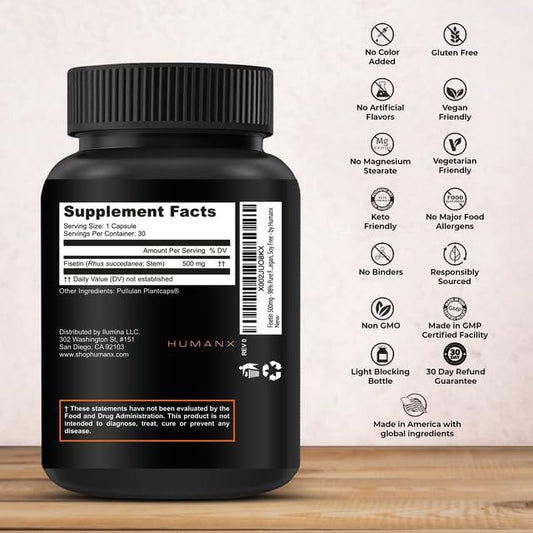 HUMANX Fisetin 500mg 98% Pure