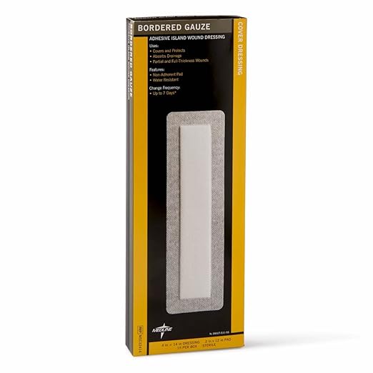 Medline Bordered Gauze, 6" x 6" 15 Count