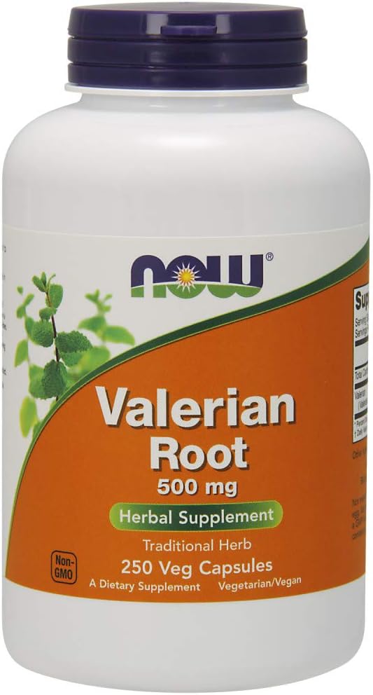 NOW Supplements, Valerian Root (Valeriana officinalis) 500 mg, 250 Veg