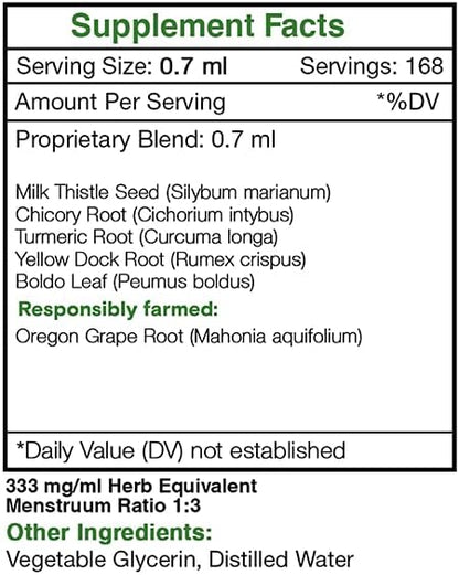 Liver Alcohol-Free Extract, Tincture, Glycerite Milk (4 FL
