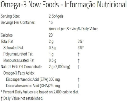 NOW Foods Omega-3-100 Softgels