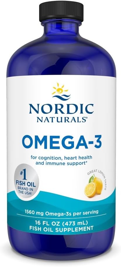 Nordic Naturals Omega-3, Lemon Flavor 16 oz 1560 mg Omega-3 - 96 Servings