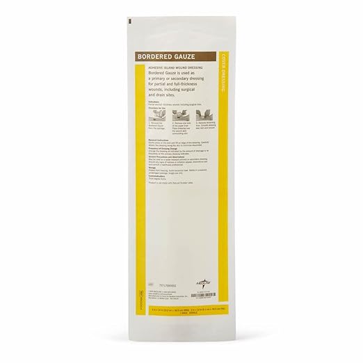 Medline Bordered Gauze, 6" x 6" 15 Count