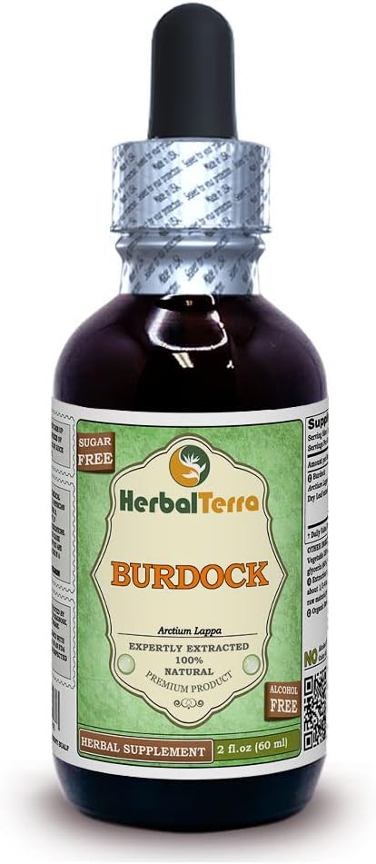 Burdock (Arctium Lappa) Glycerite, Organic Dried 2 oz