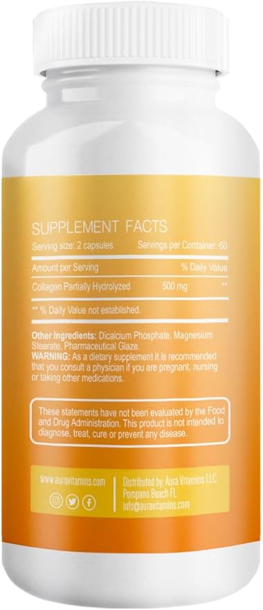 Hydrolyzed Collagen Powder Supplement 200gr (Capsules)