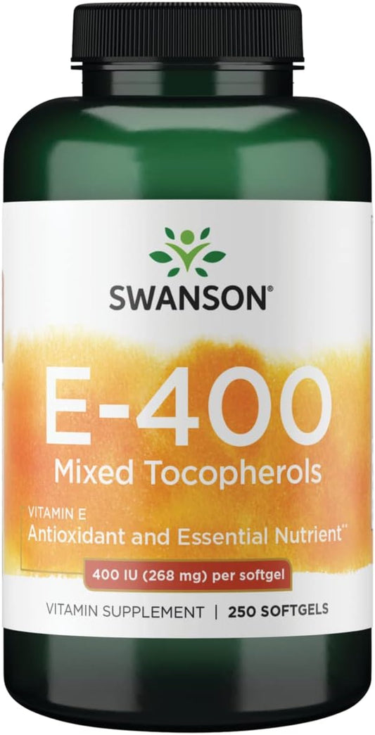 Swanson Vitamin E Mixed Tocopherols 400 (268 Milligrams) 250 Sgels
