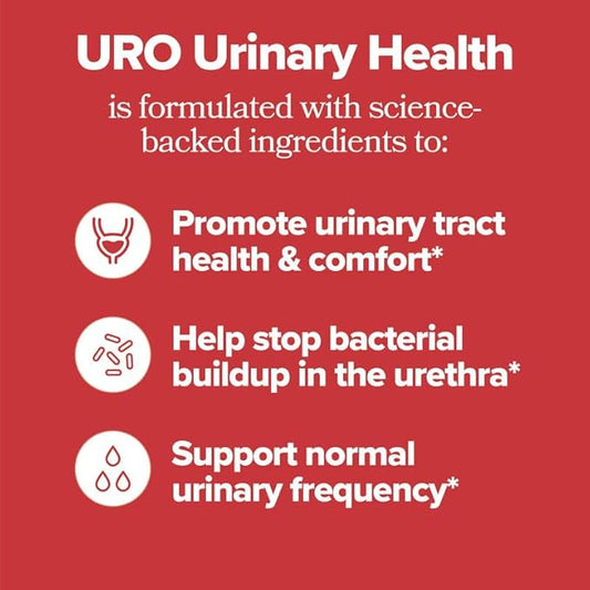 O Positiv URO Urinary Tract Health Supplement for Women, 60 Count (Pack of 2) - Urinary Support Vitamins with Pacran Complete Cranberry Extract, D-Mannose, & Vitamin C - Vegan & Gluten-Free