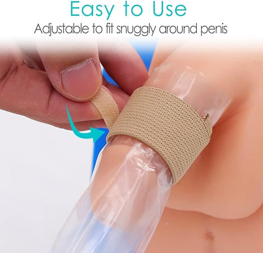 10 Pcs Male External Catheter Strap,