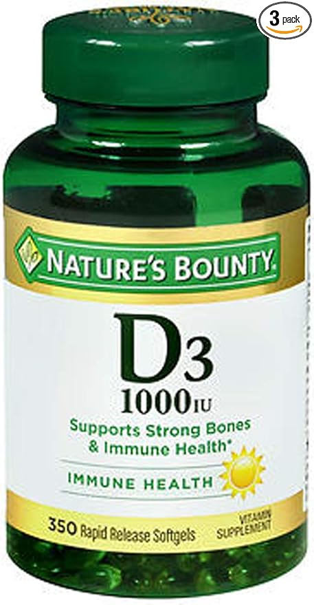 Nature's Bounty Bounty D-1000 IU Dietary 350 ea 3)