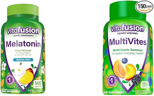 Vitafusion Melatonin 140 Count and MultiVites 150 Count