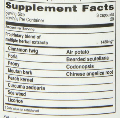 Ovary & Uterus Clean, 500 mg 60-Count Bottle