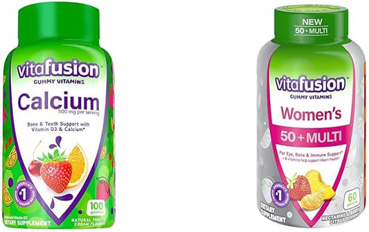 Vitafusion Chewable Calcium Gummy Vitamins Bone 50+ Multivitamin