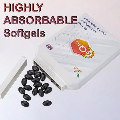 VED CoQ10 500mg Q10 | 500mg 120 120 Softgels| 4 Months