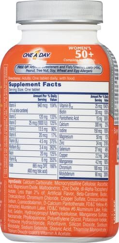 One A Day Women’s 50+ Multivitamins, 100 count