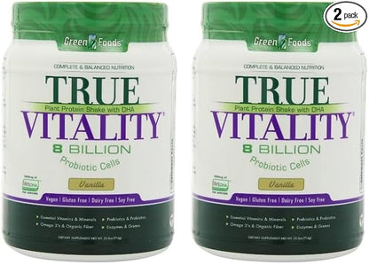 Green Foods True Vitality Plant Protein 25.2 Ounce 2)