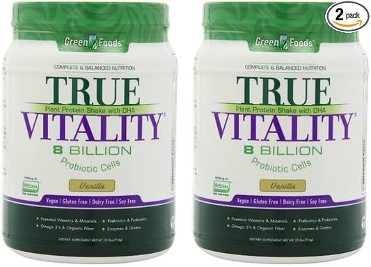 Green Foods True Vitality Plant Protein 25.2 Ounce 2)