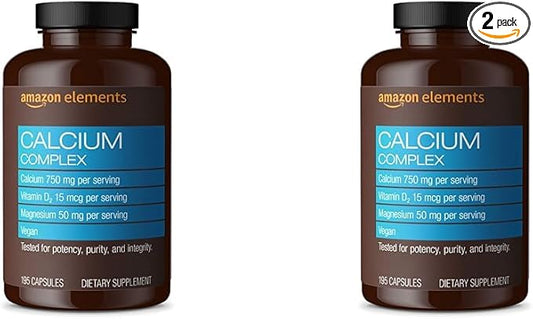 Amazon Elements Calcium Complex with Vitamin 250 mg (3 per 195 Capsules 2)
