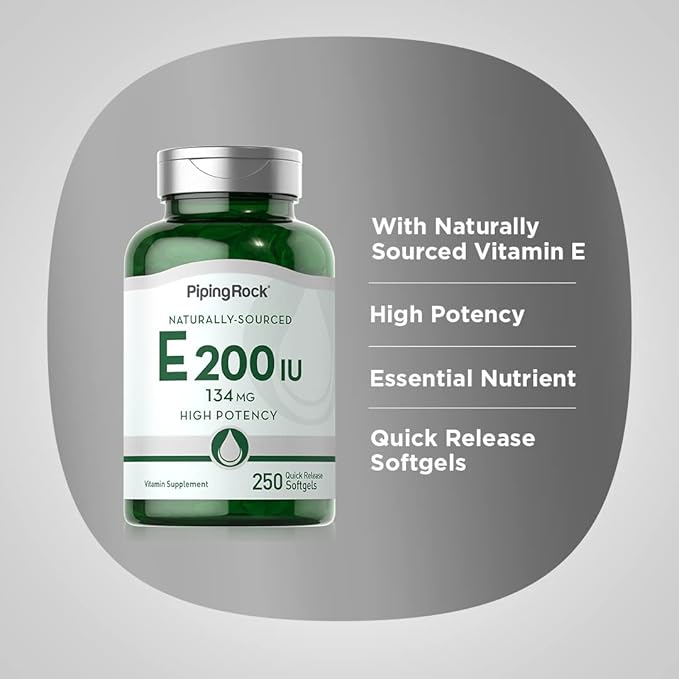 Piping Rock Vitamin E 200 IU 250 Softgel