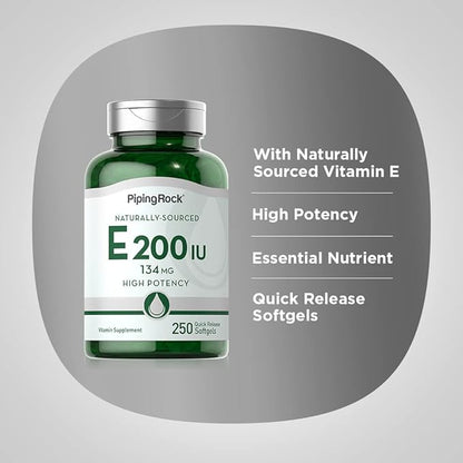 Piping Rock Vitamin E 200 IU 250 Softgel