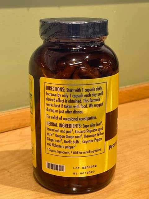 Dr. Schulze's Intestinal Formula #1 | All Natural Bowel Cleanse | Promotes Regular Bowel Movements | Improves Detoxification | Strong Herbal Formula | Family Size | 250 ct Vegan - Packaging May Vary