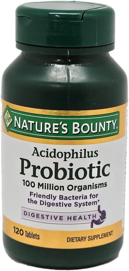 Nature's Bounty Probiotic Acidophilus Tablets, 120