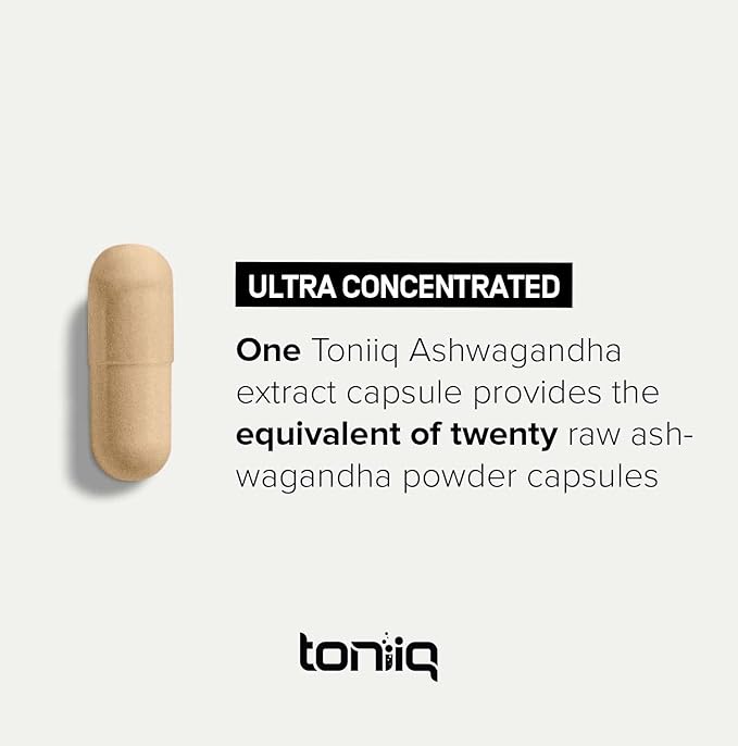 Toniiq 26,000mg 20x Concentrated Extract 10% Withanolides 90 Veggie