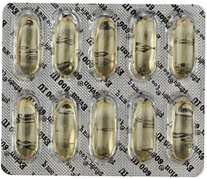 50 Evion 600mg Capsules Vitamin E 400mg,Control Hair