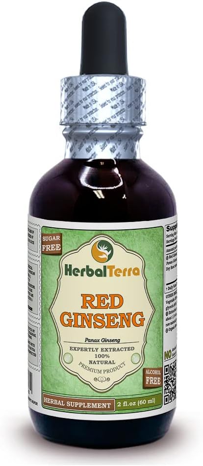 Red Ginseng (Panax Ginseng) Glycerite, Organic 2 oz