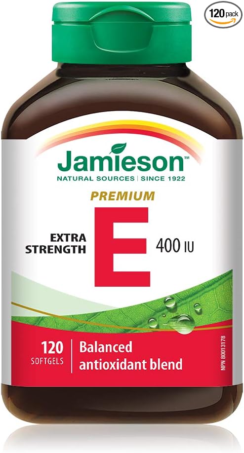 Jamieson Balanced Vitamin E Complex 400IU 120 Softgels