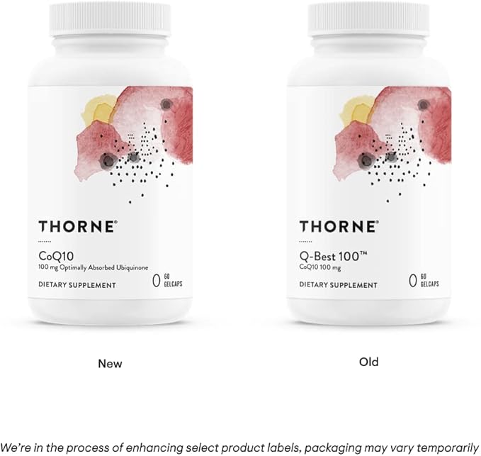 THORNE CoQ10 (formerly Q-Best 100) 100mg Optimally 60 Gelcaps