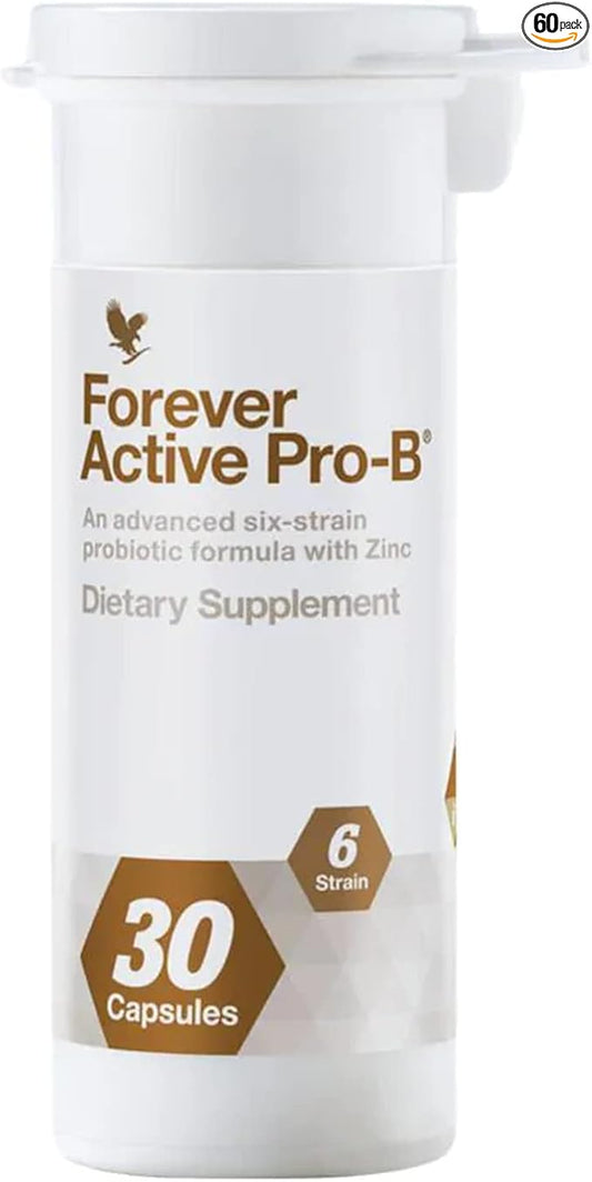 Forever Living - Forever Active Pro-B 8Billion CFU, 6 Synergistic 30 Capsules