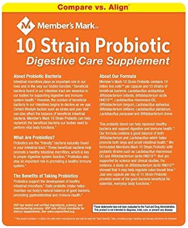Members Mark 10 Strain Probiotic (84 (2 Pack)