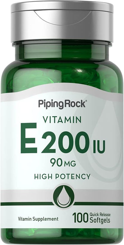 Piping Rock Vitamin E 200 IU 90mg | 100 Softgel