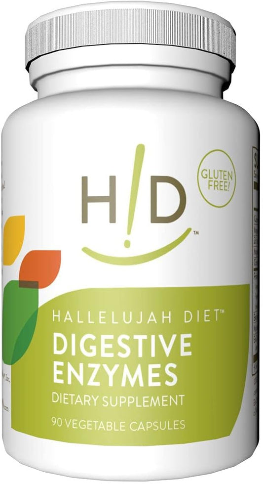 Hallelujah Diet - Digestive Enzymes, Multi-Enzyme 90 Capsules