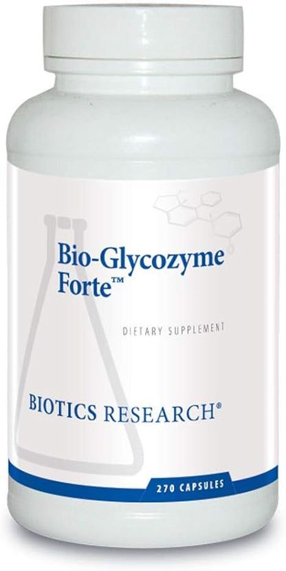 Biotics Research Bio Glycozyme Forte Multivitamin for Glycolytic Support, Vanadium, Zinc, Chromium, Manganese, Inositol, Catalase, Healthy Metabolism and Homocysteine 270 Capsules