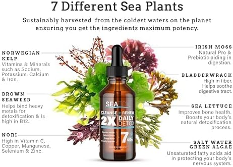 Cleanse & Renew Liquid Superfood 2 in 1 Multivitamin & Mineral Supplement for Gut & Digestive Health, Bloat, Immune Support, Cellular Health – Vegan, GF 30 Day Supply Made in USA